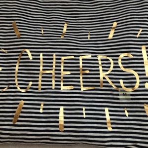 Loft NWT striped Cheers T-shirt 3/4 length sleeve